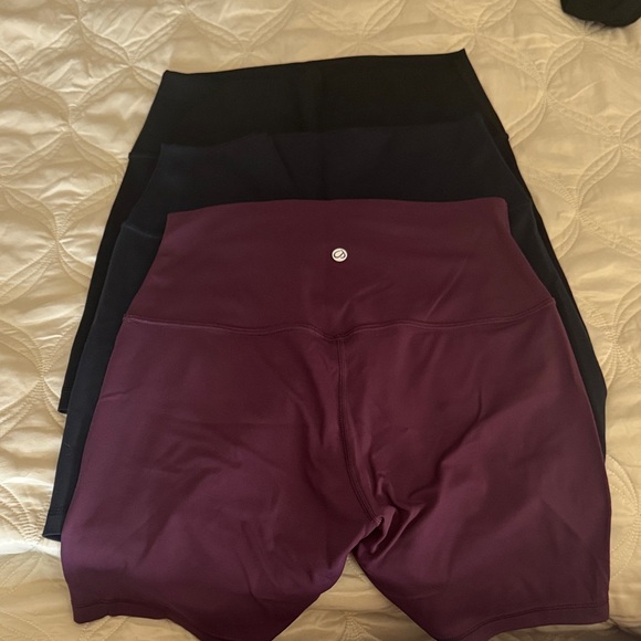 Stylish Black and Purple Women's Bike Shorts - Picture 1 of 1